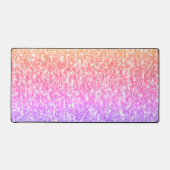 Rosa Rosa Glitzer Glitzern Schreibtischunterlage (Vorderseite)