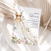 Rosa Rosa Gold Elegantes Brautparty Einladung