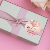 Rosa Rosa-Goldballons zum Geburtstag Runder Aufkleber