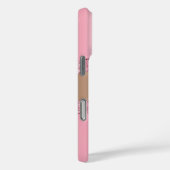 Rosa Rosa Goldbarren Marmorname Case-Mate iPhone Hülle (Rückseite / Rechts)