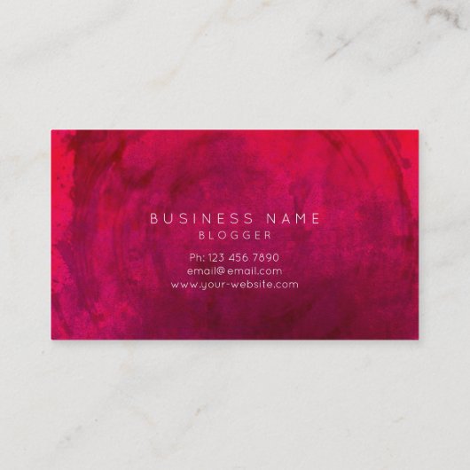 Rosa rosa Golden Foil Circles Visitenkarte (Rückseite)