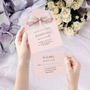 Rosa Rosa Goldgold Quinceanera uAwg All In One Einladung