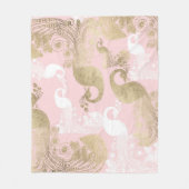 Rosa Rosa-Goldmedaille Fleecedecke (Vorderseite)