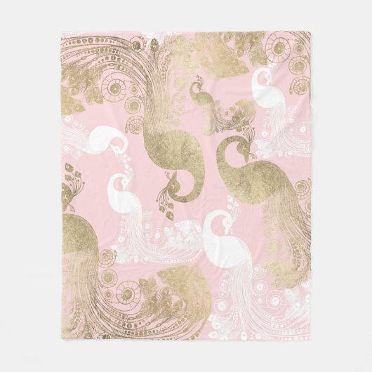 Rosa Rosa-Goldmedaille Fleecedecke (Vorderseite)