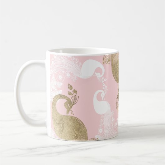 Rosa Rosa-Goldmedaille Kaffeetasse (Links)