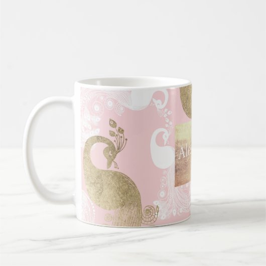 Rosa Rosa-Goldmedaille Kaffeetasse (Links)