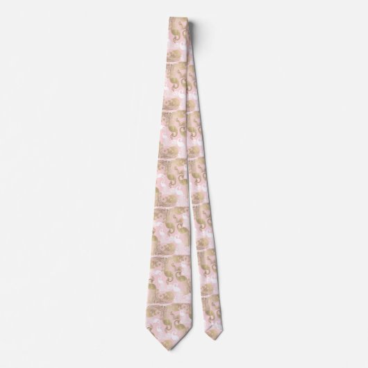 Rosa Rosa-Goldmedaille Krawatte (Vorderseite)