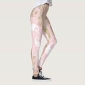 Rosa Rosa-Goldmedaille Leggings (Rechts)