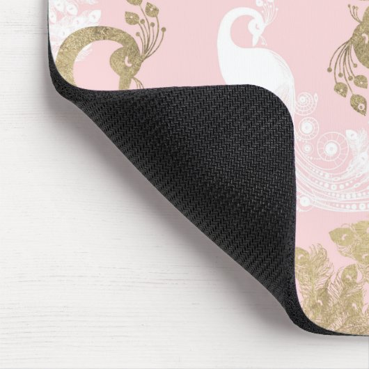 Rosa Rosa-Goldmedaille Mousepad (Ecke)