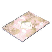 Rosa Rosa-Goldmedaille Notizblock (Linke Seite)