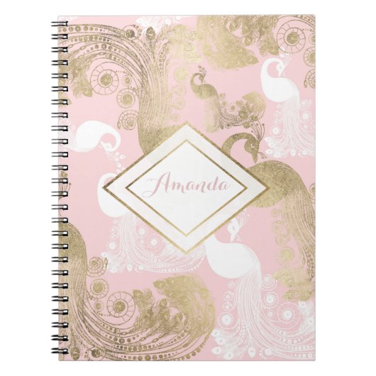 Rosa Rosa-Goldmedaille Notizblock (Vorderseite)