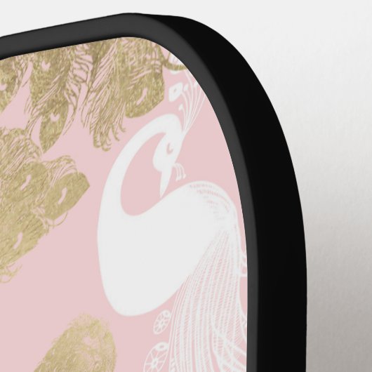 Rosa Rosa-Goldmedaille Pickleball Schläger (Linke Seite)