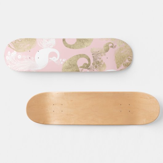 Rosa Rosa-Goldmedaille Skateboard (Horizontal)