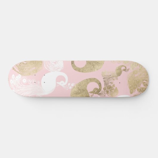 Rosa Rosa-Goldmedaille Skateboard (Horizontal)