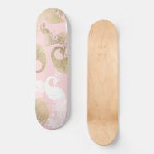 Rosa Rosa-Goldmedaille Skateboard (Vorderseite)