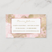 Rosa Rosa-Goldmedaille Treuekarte (Rückseite)