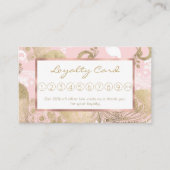 Rosa Rosa-Goldmedaille Treuekarte (Vorderseite)