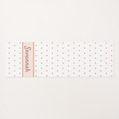 Rosa-Rosa-Goldmuster-Muster Yogamatte (Rückseite (Horizontal))