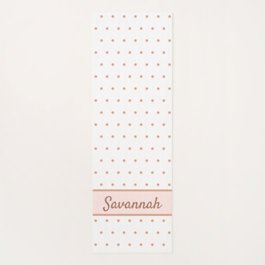 Rosa-Rosa-Goldmuster-Muster Yogamatte (Rückseite)