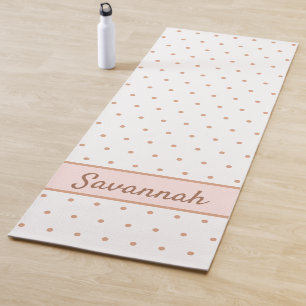 Rosa-Rosa-Goldmuster-Muster Yogamatte