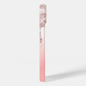 Rosa Rosa Goldname Tropfen Case-Mate iPhone Hülle (Rückseite / Rechts)