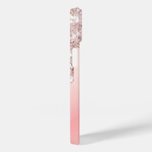 Rosa Rosa Goldname Tropfen Case-Mate iPhone Hülle (Rückseite / Rechts)