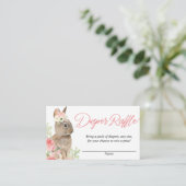 Rosa Rosa grüne, sonnige Babywindelkarten Begleitkarte (Stehend Vorderseite)