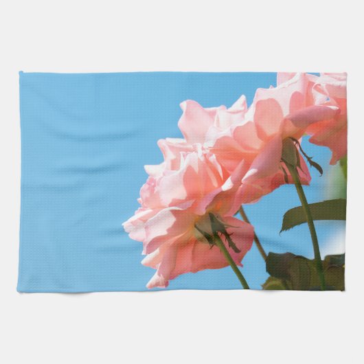 Rosa Rosa Handtuch (Horizontal)