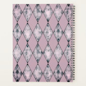 Rosa Rosa Harlequin Monogram Planer (Rückseite)