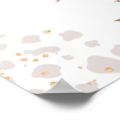 Rosa Rosa Hochland Kuh Geburtstag Willkommen Poster (Ecke)