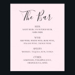 Rosa-Rosa-Hochzeitsgetränke-Bar Poster<br><div class="desc">Blush rosa Drehbuch Hochzeit Drinks Bar Menü Poster. Geeignet zum Geburtstag,  Jubiläum und jedes andere Party. Bitte kontaktieren Sie mich,  wenn Sie weitere Informationen benötigen.</div>