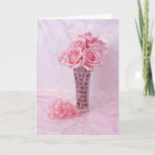 Rosa Rosa III Feiertagskarte (Vorderseite)