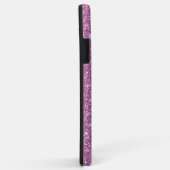 Rosa Rosa Imitat Glamour Glitzer Case-Mate iPhone Hülle (Hinten/Rechts)