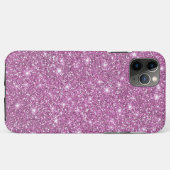 Rosa Rosa Imitat Glamour Glitzer Case-Mate iPhone Hülle (Rückseite (Horizontal))