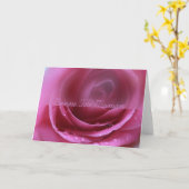 Rosa Rosa jour de Mère Karte (Gelbe Blume)