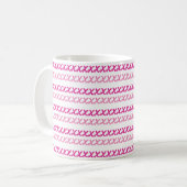 Rosa Rosa Kaffeetasse (Vorderseite Links)