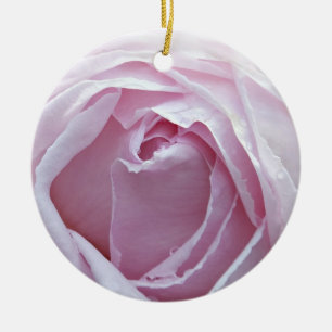 Rosa Rosa Keramik Ornament