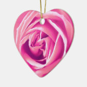 Rosa Rosa Keramik Ornament (Links)