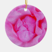 Rosa Rosa Keramik Ornament (Vorne)