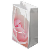 Rosa rosa kleine geschenktüte (Rückseite Schrägansicht)