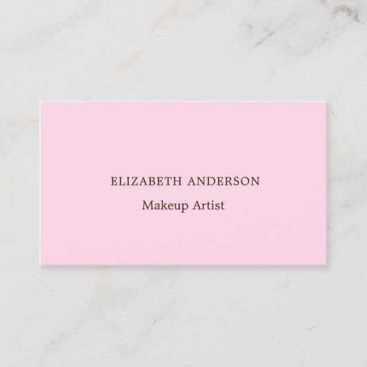 Rosa Rosa-Kodex für soziale Medien Visitenkarte (Vorderseite)