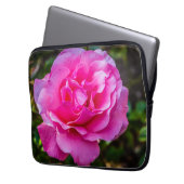 Rosa Rosa Laptopschutzhülle (Vorderseite Links)