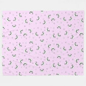 Rosa rosa Leben der Panda-Decken-| des Panda-| des Fleecedecke (Vorderseite (Horizontal))