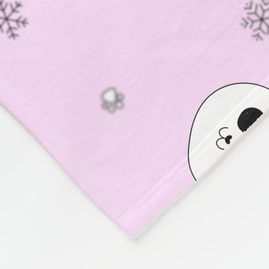 Rosa rosa Leben der Panda-Decken-| des Panda-| des Fleecedecke (Ecke)