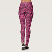 Rosa Rosa Leggings (Rückseite)