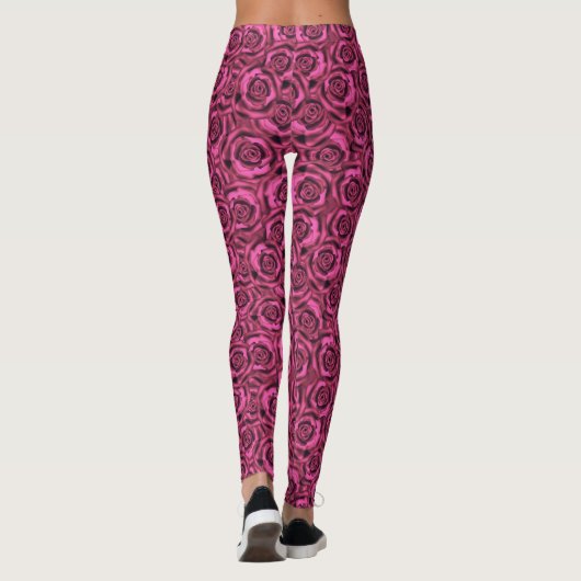 Rosa Rosa Leggings (Rückseite)