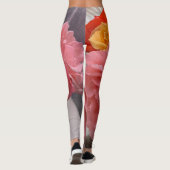 Rosa Rosa-Leggings Leggings (Rückseite)