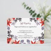 Rosa rosa Lilac Geschenkkarte RSVP Karte (Stehend Vorderseite)