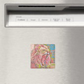 Rosa-Rosa-Löwe Magnet (In Situ (Geschirrspüler))