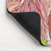 Rosa-Rosa-Löwe Mousepad (Ecke)
